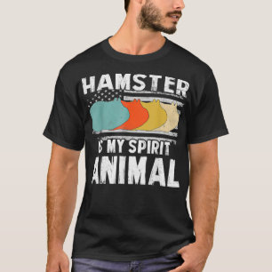 Hamster Shirt Vintage American Flag Spirit