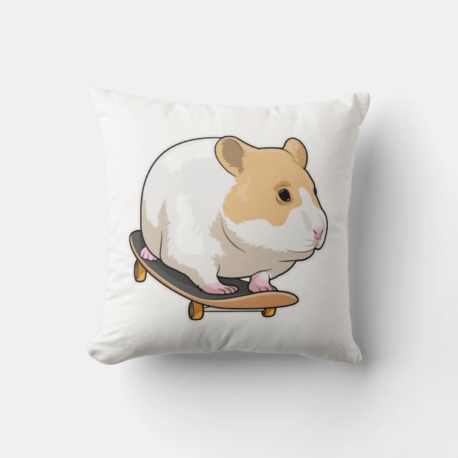 Hamster Skater Skateboard Cushion (Front)