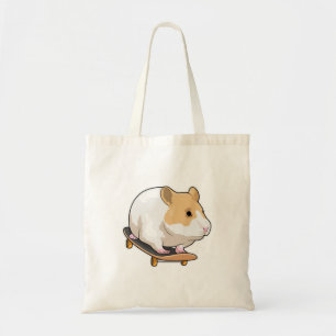 Hamster Skater Skateboard Tote Bag