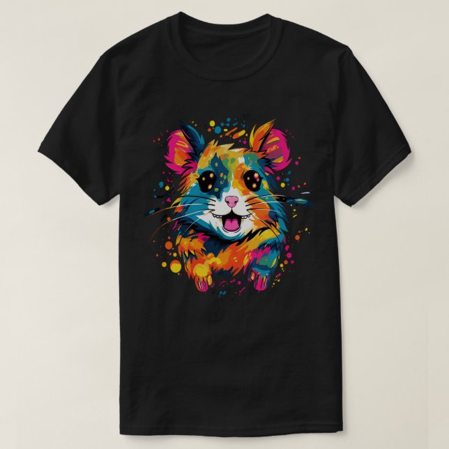 Hamster Smiling T-Shirt (Design Front)