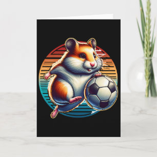 Hamster Soccer Player Cool Byll Champion Kids  Card