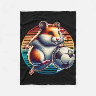 Hamster Soccer Player Cool Byll Champion Kids Fleece Blanket