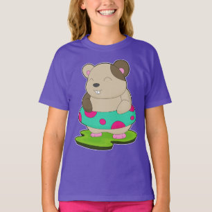 Hamster Swimming Lifebuoy T-Shirt