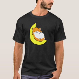 Hamster Tired Nap All Day Sleep All Night Cute Ham T-Shirt
