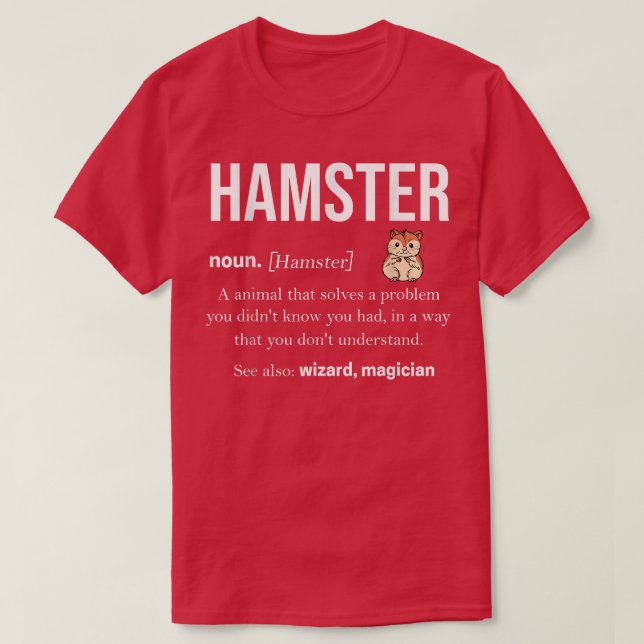 Hamster Tshirt Pet Rodent Guinea Pig Dwarf2622  (Design Front)