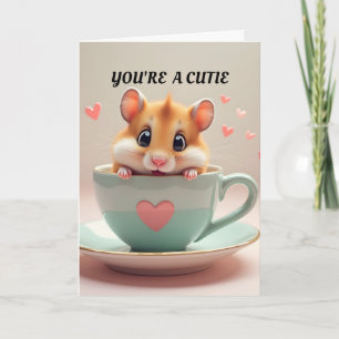 Hamster Valentine Day Card