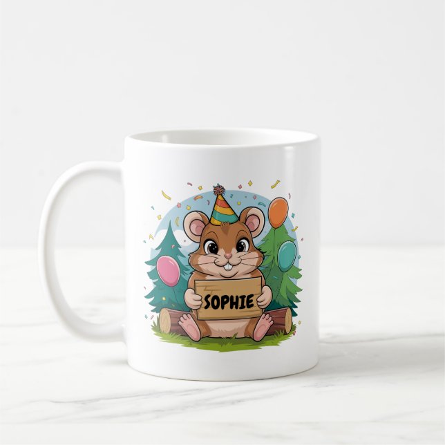 Hamster Verbirthday Coffee Mug (Left)