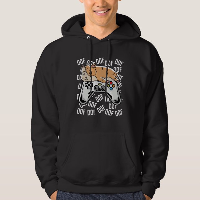 Hamster Video Game Noob Oof  Kids Boys Girls Hoodie (Front)