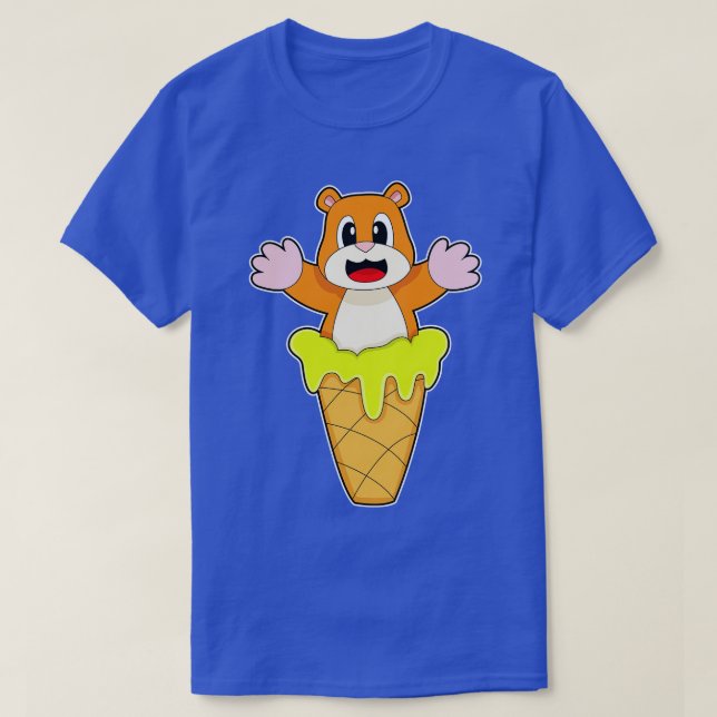 Hamster Waffle ice cream T-Shirt (Design Front)