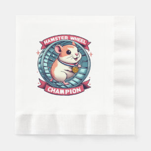 Hamster Wheel Champion Napkin