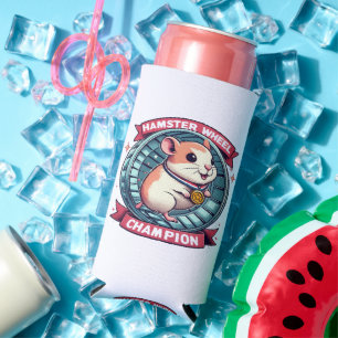 Hamster Wheel Champion Seltzer Can Cooler