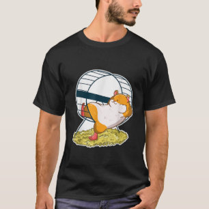 Hamster Wheel Nap Funny Animal Hammy Owner Pet Lov T-Shirt