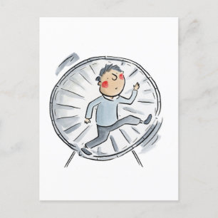 Hamster Wheel Postcard