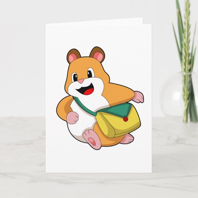 Hamster with Bag.PNG Card (Front)