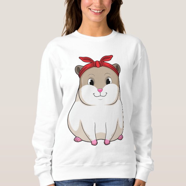 Hamster with Bandana Sweatshirt (Front)