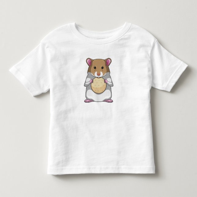Hamster with Biscuit Toddler T-Shirt (Front)