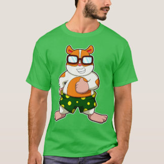 Hamster with colourful Shorts Sunglasses T-Shirt