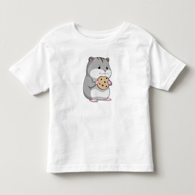 Hamster with Cookie Toddler T-Shirt (Front)