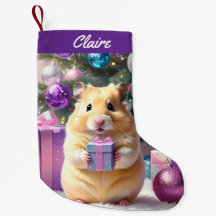 Hamster with Gift Christmas