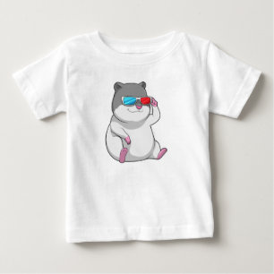 Hamster with Glasses Baby T-Shirt