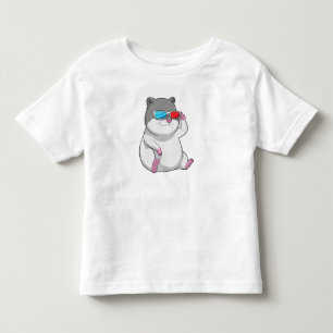 Hamster with Glasses Toddler T-Shirt