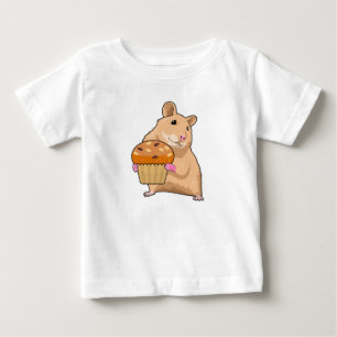 Hamster with Muffin Baby T-Shirt