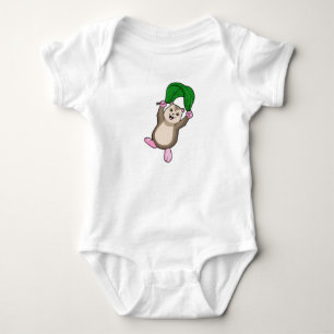 Hamster with Parachute Baby Bodysuit