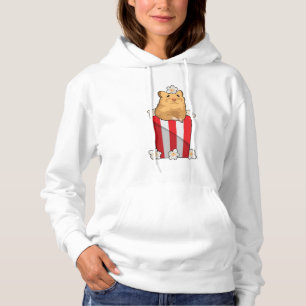 Hamster with Popcorn Hoodie
