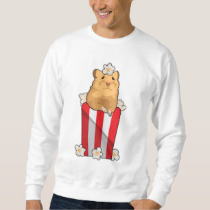 Hamster with Popcorn Sweatshirt