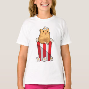 Hamster with Popcorn T-Shirt