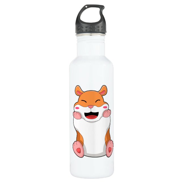 Hamster with red Cheeks 710 Ml Water Bottle (Front)