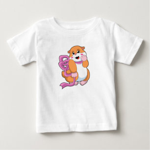 Hamster with Ribbon Baby T-Shirt