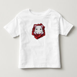 Hamster with Rose Toddler T-Shirt