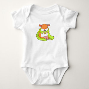 Hamster with Scarf Baby Bodysuit