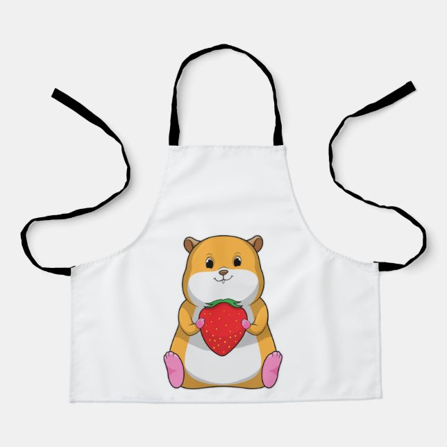 Hamster with Strawberry Apron (Front)