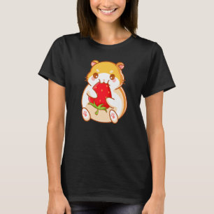 Hamster With Strawberry  Hamsters Animal  Graphic T-Shirt