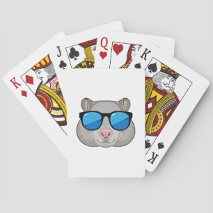 Hamster with Sunglasses Playing Cards