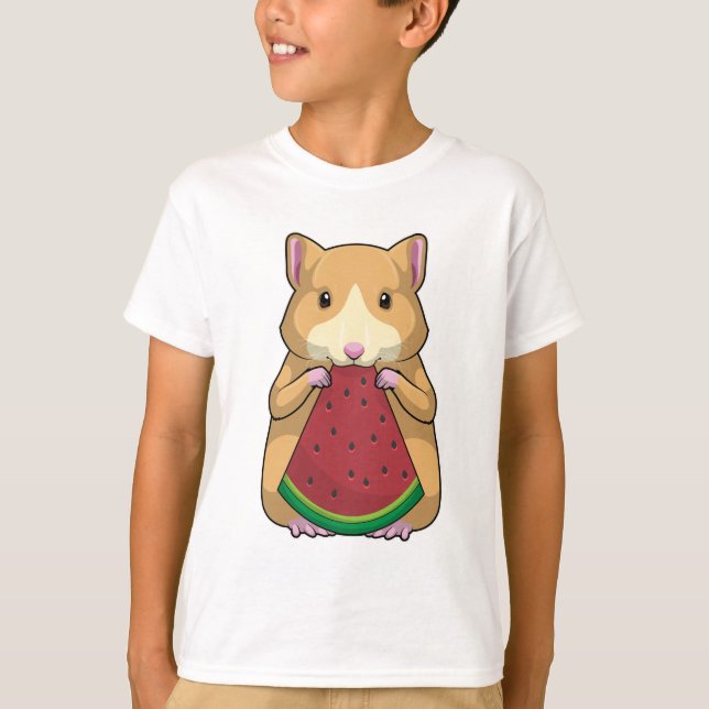 Hamster with Watermelon T-Shirt (Front)