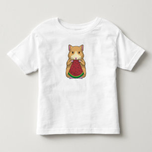 Hamster with Watermelon Toddler T-Shirt