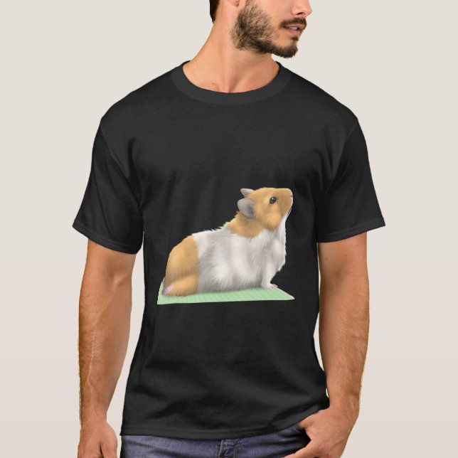 Hamster Yoga Pose Meditation Zen Workout Exercise T-Shirt (Front)