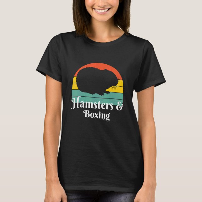 Hamsters And Boxing Boxer T-Shirt (Front)
