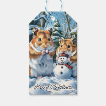 Hamsters and Snowman Christmas