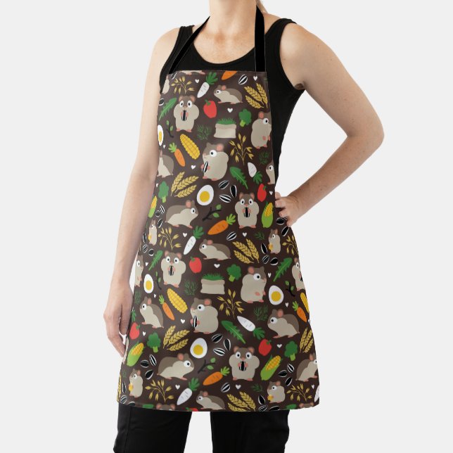Hamsters And Their Treats Apron (Insitu)