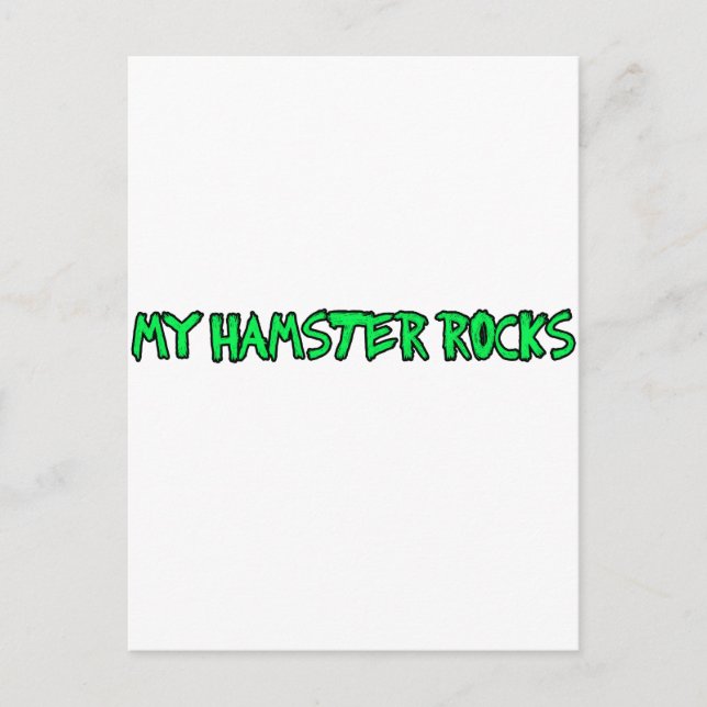 hamsters are cool postcard (Front)