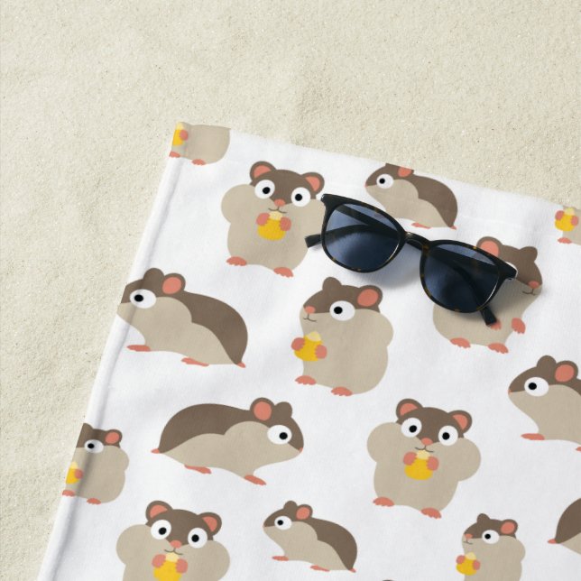 Hamsters Beach Towel (In Situ)