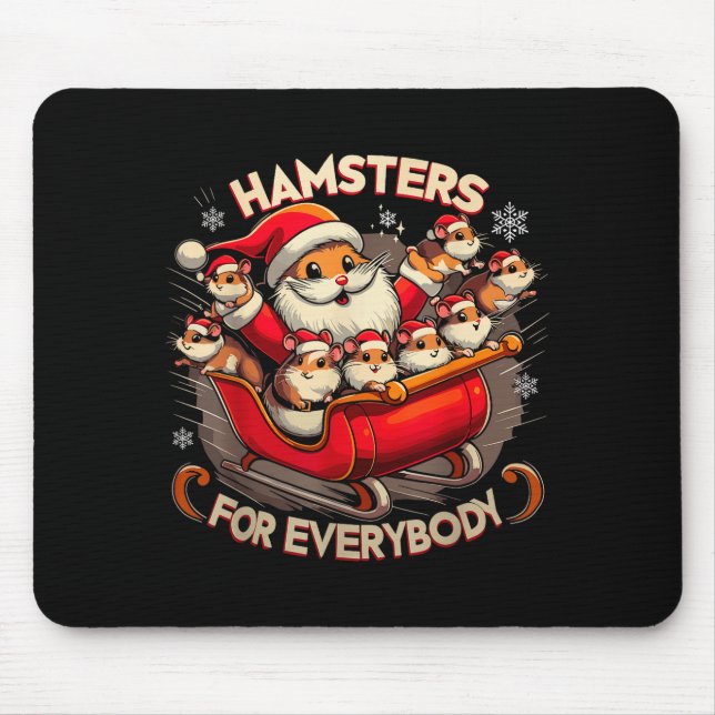 Hamsters For Everybody Christmas Pajamas Hamster K Mouse Mat (Front)