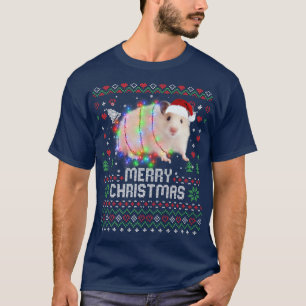 Hamsters Santa Hat Animal Christmas Tree Lights Ho T-Shirt