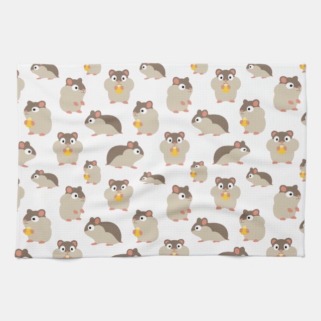 Hamsters Tea Towel (Horizontal)