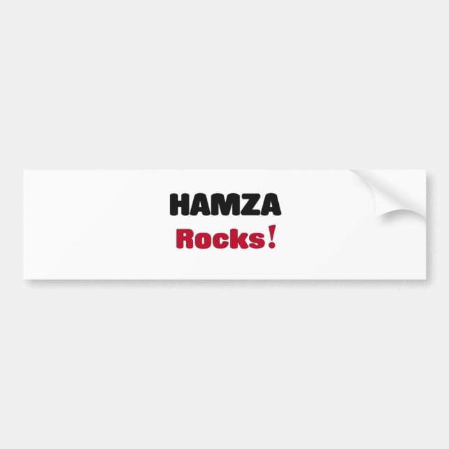 Hamza Rocks Bumper Sticker (Front)