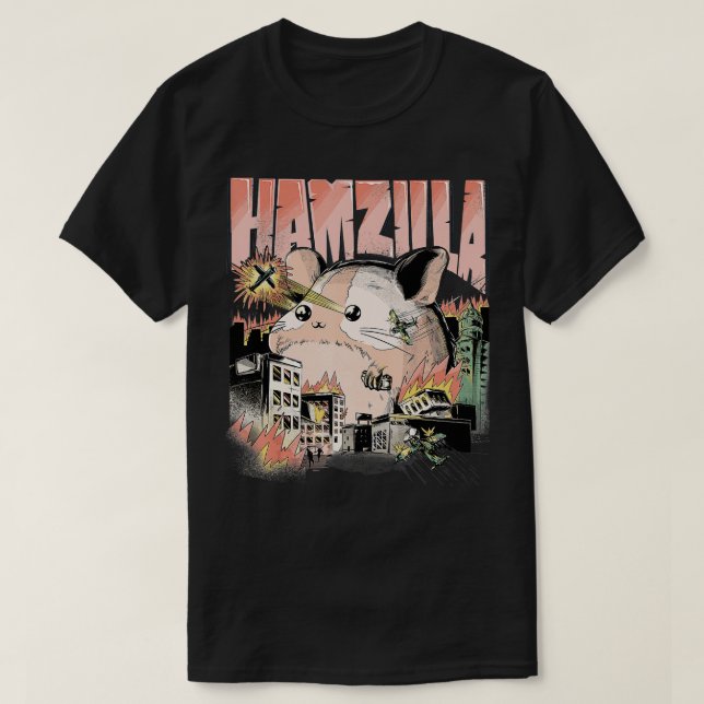HAMZILLA Syrian Golden Roborovski Campbells Dwarf  T-Shirt (Design Front)